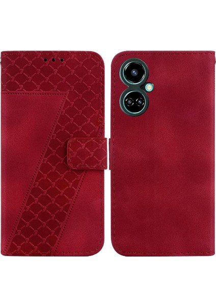 Tecno Camon 19 Kart Yuvası Fonksiyonu Için Telefon Kılıfı Flip Folio Kapak Cüzdan (Yurt Dışından)
