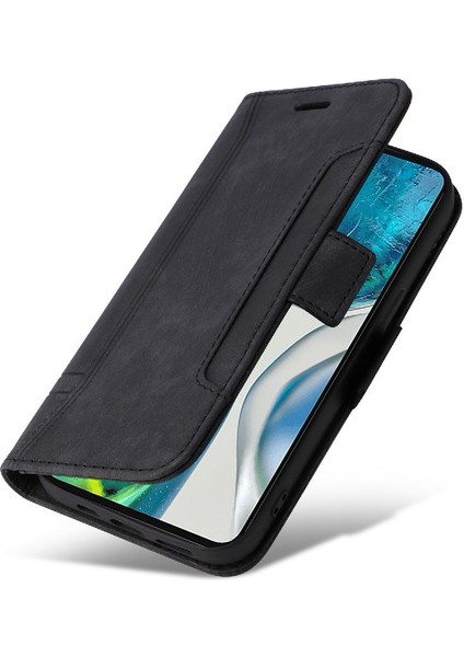 Motorola Moto G82 5g Tpu Deri Manyetik Kart Yuvaları Cüzdan Flip Case (Yurt Dışından) indirimleri
