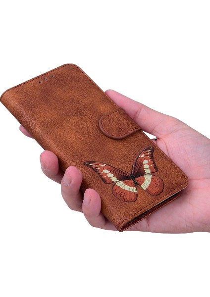 Xiaomi Redmi Not 12 5g Kart Yuvaları Için Kılıf Cüzdan Renk Baskılı Flip (Yurt Dışından)