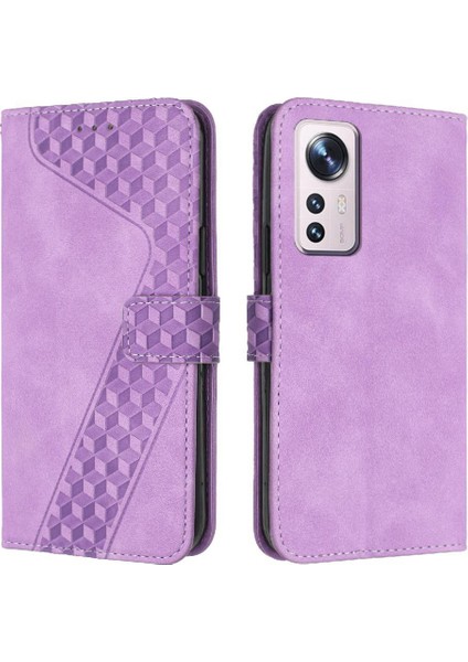 Telefon Kılıfı Için Xiaomi 12 Lite Manyetik Cüzdan Çevir Folio Kart Yuvaları Kapak (Yurt Dışından)