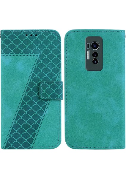 Tecno Phantom x Flip Folio Kapak Için Telefon Kılıfı Pu Deri Cüzdan Kart (Yurt Dışından)