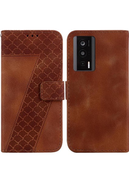 Telefon Kılıfı Için Xiaomi Poco F5 Pro Cüzdan Flip Folio Kapak Pu Deri Kart (Yurt Dışından)