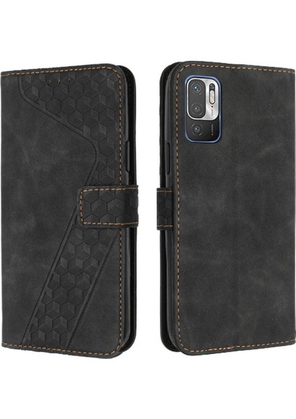 Telefon Kılıfı Için Xiaomi Redmi Not 10 5g Cüzdan Kart Yuvaları Kapak Kickstand (Yurt Dışından)