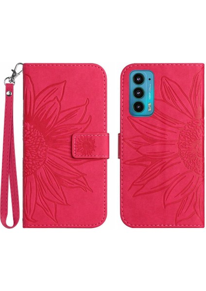 Motorola Kenar 20 Flip Cüzdan Telefon Kılıfı Için Kart Yuvaları Tutucu Pu (Yurt Dışından)