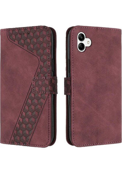 Samsung Galaxy A04E Cüzdan Manyetik Kapak Için Telefon Kılıfı Folio Kart Yuvaları (Yurt Dışından)