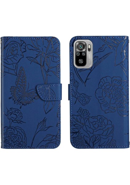 Xiaomi Redmi Not 10 4g Anti-Damla Koruma Çiçekler ve Deri (Yurt Dışından)