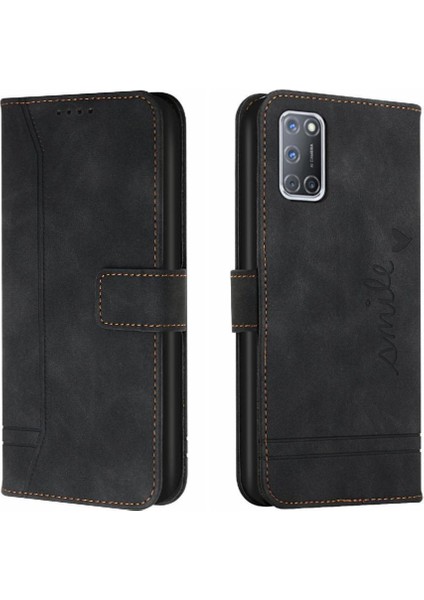 Oppo PHONE/A72/A92 Flip Folio Cüzdan Pu Deri Kart Yuvaları Için Telefon Kılıfı (Yurt Dışından)