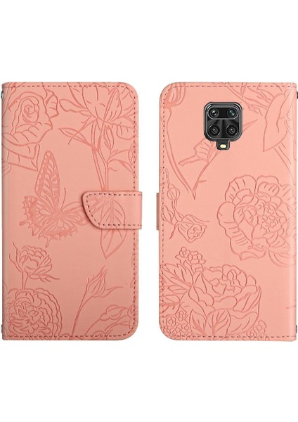 Xiaomi Redmi Için Not 9 Pro/9s Pu Deri Kapak Çevirin Çiçekler ve (Yurt Dışından)