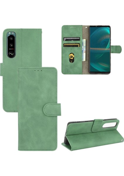 Sony Xperia 5 Iv Için Kılıf Koruyucu Kapak Tam Koruma Deri Folio (Yurt Dışından)