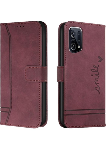 Oppo Bulmak Için Telefon Kılıfı X5 Pro Flip Folio Cüzdan Manyetik Kapatma El Pu (Yurt Dışından)