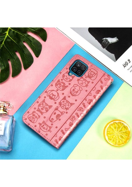 Samsung Galaxy A12 Için Kılıf Kısa Kayış Kapak Kapak Karikatür Hayvanlar Kılıf (Yurt Dışından) fırsatları