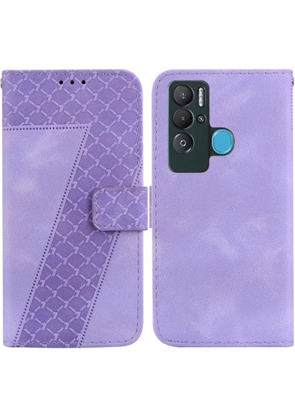 Tecno Pova Neo Flip Folio Kapak Için Telefon Kılıfı Pu Deri Cüzdan Kabartmalı (Yurt Dışından)