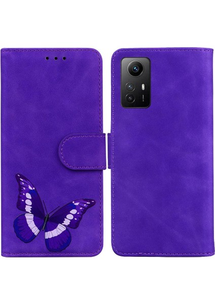 Xiaomi Redmi Not 12S Kart Yuvaları Için Kılıf Cüzdan Renk Baskılı Flip Folio (Yurt Dışından)