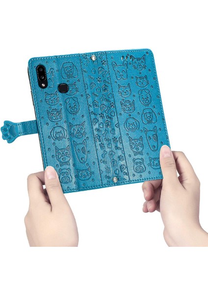 Samsung Galaxy A10S Için Kılıf Kapak Çevirin Darbeye Deri Kılıf Karikatür (Yurt Dışından) fırsatları