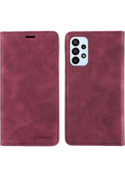Samsung Galaxy M13 4g Pu Deri Folio Cüzdan Koruyucu Manyetik (Yurt Dışından)