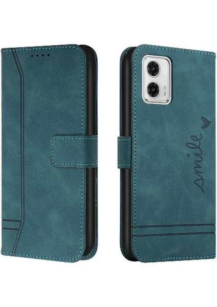 Motorola Moto G73 El Kayışı Flip Folio Cüzdan Kart Yuvaları Için Telefon Kılıfı (Yurt Dışından)