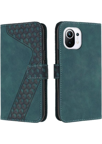 Xiaomi 11 Lite Için Telefon Kılıfı Kart Yuvaları Kapak Kickstand Manyetik Cüzdan (Yurt Dışından)