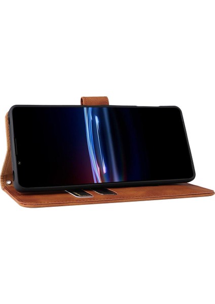 Kart Tutucu Kickstand Tam Koruma ile Sony Xperia Pro-I Için Kılıf (Yurt Dışından) fırsatları