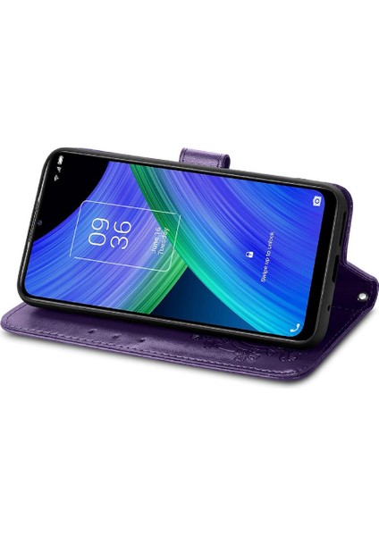 Tcl 20R 5g Kısa Kayış Için Kılıf Zarif Iş Deri Kılıf Kapak Çevirin (Yurt Dışından) fiyatları