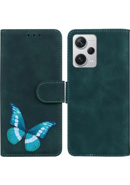 Xiaomi Redmi Için Not 12 Pro Artı Cüzdan Kart Yuvaları Kelebek Renk (Yurt Dışından)