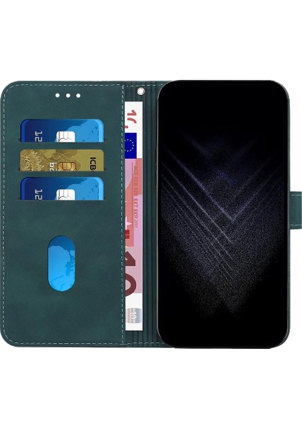 Manyi Mall Samsung Galaxy A35 Manyetik Kickstand Flip Folio Kart Yuvaları Için Telefon Kılıfı (Yurt Dışından)