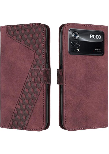 Telefon Kılıfı Için Xiaomi Poco X4 Pro 5g Kart Yuvaları Kapak Flip Folio Cüzdan (Yurt Dışından)