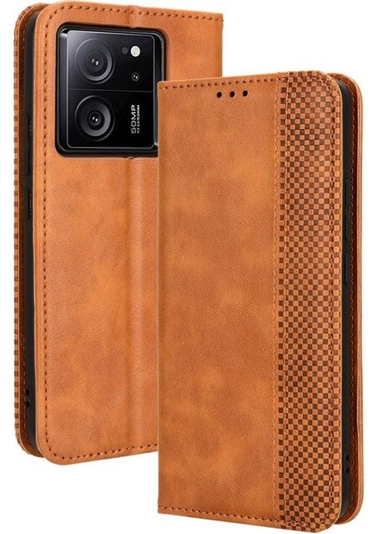 Xiaomi 13T/13T Pro 5g Cüzdan Pu Deri Manyetik Kapatma (Yurt Dışından)
