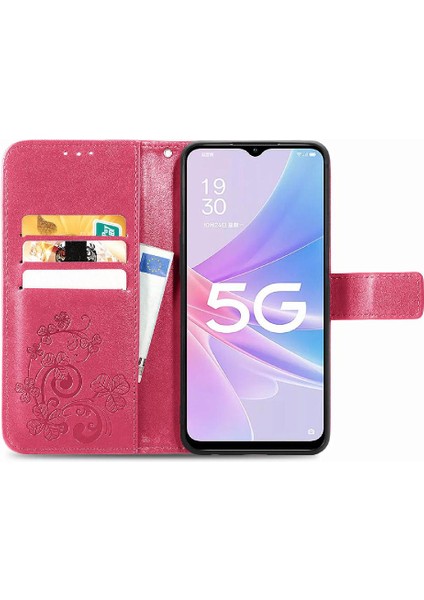 Oppo A78 Için Kılıf Kısa Kayış Zarif Iş Deri Kılıf Dört Yaprak (Yurt Dışından) fiyatları