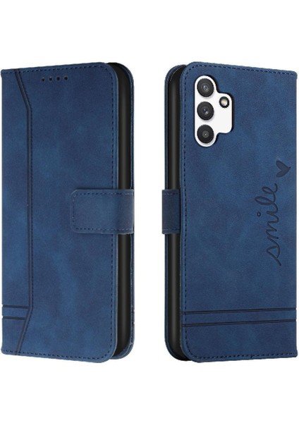 Telefon Kılıfı Için Samsung Galaxy A13 4g Flip Folio Cüzdan Manyetik Kapatma Pu (Yurt Dışından)