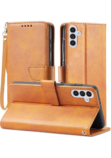 Samsung Galaxy A14 Için Kılıf 4g/5g Tam Koruma Manyetik Karbon Fiber (Yurt Dışından)