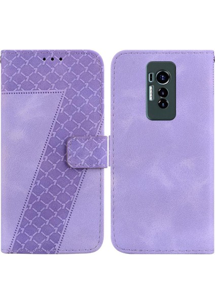 Tecno Phantom x Flip Folio Kapak Için Telefon Kılıfı Pu Deri Cüzdan Kart (Yurt Dışından)