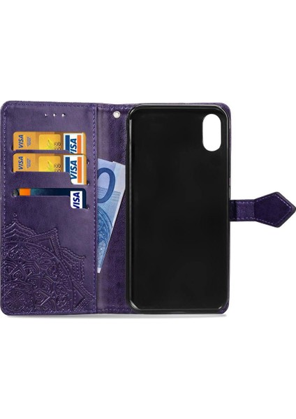 Iphone x Kılıf Zarif Desen Kapak Kapak Basit (Yurt Dışından)