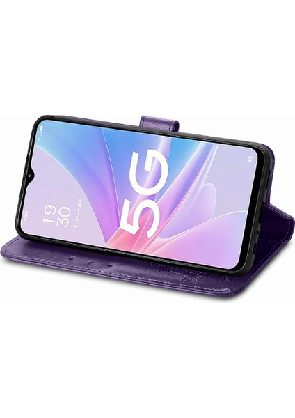 Oppo A78 Için Kılıf Kısa Kayış Zarif Iş Deri Kılıf Dört Yaprak (Yurt Dışından) fiyatları
