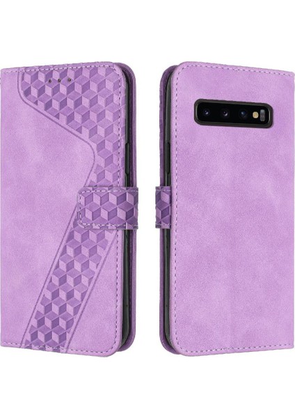 Samsung Galaxy S10 Cüzdan Kart Yuvaları Kapak Için Telefon Kılıfı Manyetik Kapak (Yurt Dışından)