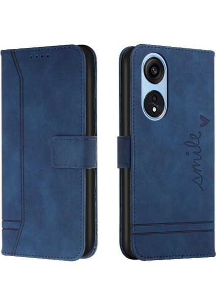 Oppo A17/A17K Pu Deri Kart Yuvaları Için Telefon Kılıfı Kapak Manyetik Kapatma (Yurt Dışından)