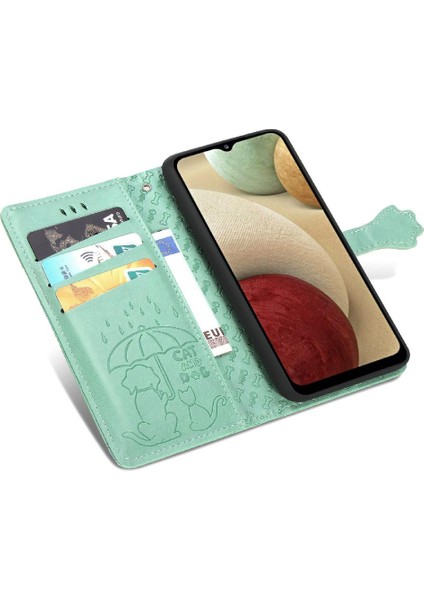 Samsung Galaxy A12 Için Kılıf Kısa Kayış Kapak Kapak Karikatür Hayvanlar Kılıf (Yurt Dışından) fiyatları