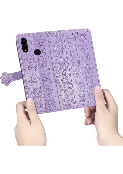 Samsung Galaxy A10S Için Kılıf Kapak Çevirin Darbeye Deri Kılıf Karikatür (Yurt Dışından) fırsatları