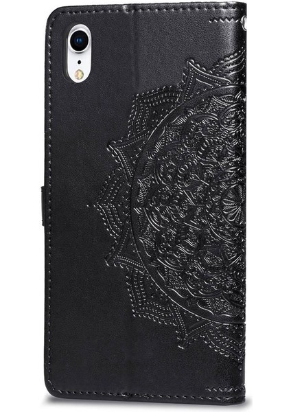 Iphone Xr Flip Kapak Zarif Desen Deri Kılıf Darbeye (Yurt Dışından)