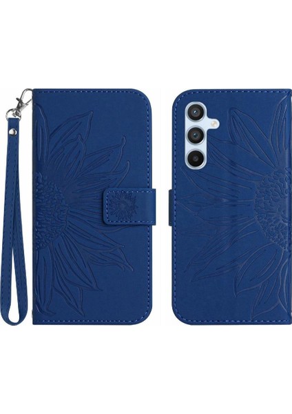 Samsung Galaxy S24 Artı Kart Yuvaları Tutucu ile Kısa Kayış Flip (Yurt Dışından)