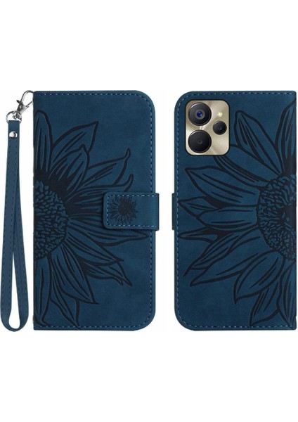 Kart Yuvaları Tutucu ile Realme 9i 5g Için Kılıf Flip Cüzdan Telefon Kılıfı Kısa (Yurt Dışından)