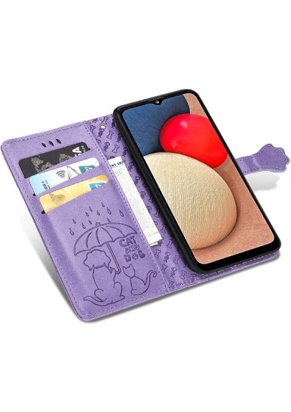 Samsung Galaxy A03S Flip Kapak Karikatür Hayvanlar Darbeye Vaka (Yurt Dışından)