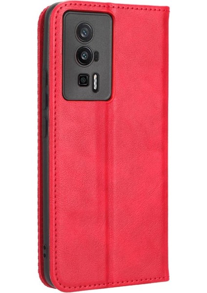Xiaomi Poco F5 Pro Pu Deri Cüzdan Manyetik Kapatma Için Kılıf (Yurt Dışından)