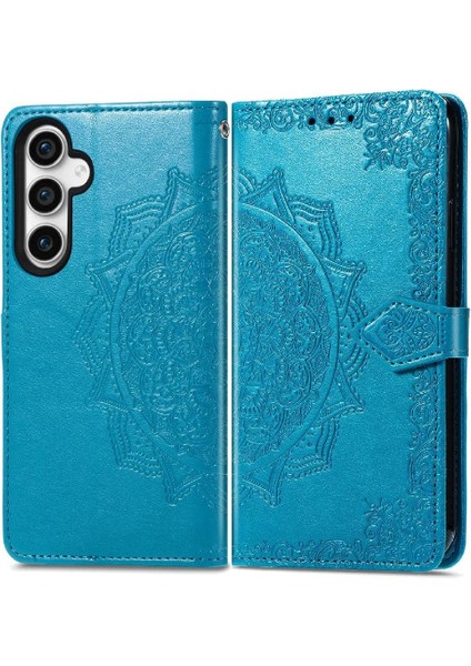 Samsung S23FE Zarif Desen Kapak Çevirin Kılıf Basit (Yurt Dışından)