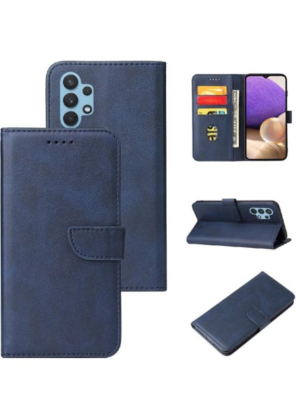Samsung Galaxy A32 5g Kart Ekleme Deri Folio Flip Case ile (Yurt Dışından)