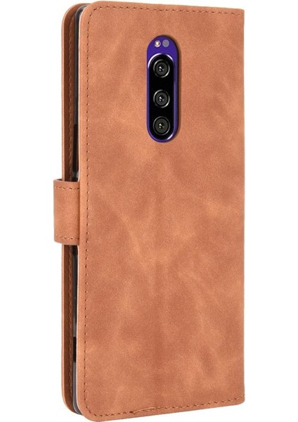 Sony Xperia 1 Kart Ekleme Deri Için Kılıf Folio Flip Case Koruyucu (Yurt Dışından) modelleri