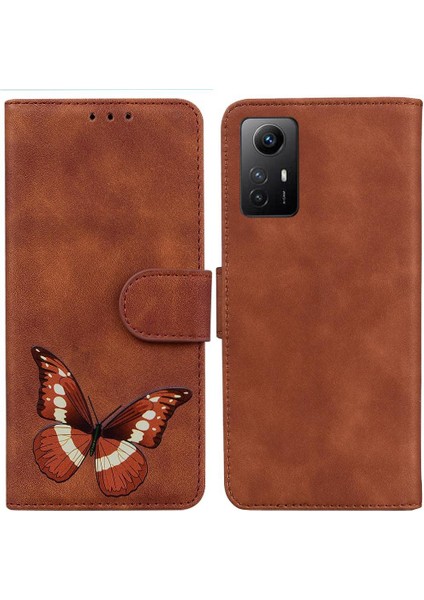 Xiaomi Redmi Not 12S Kart Yuvaları Için Kılıf Cüzdan Renk Baskılı Flip Folio (Yurt Dışından)