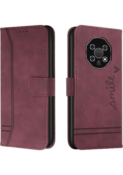 Telefon Kılıfı Için Oukitel W13 Manyetik Kapatma Flip Folio Cüzdan Kart Yuvaları (Yurt Dışından)