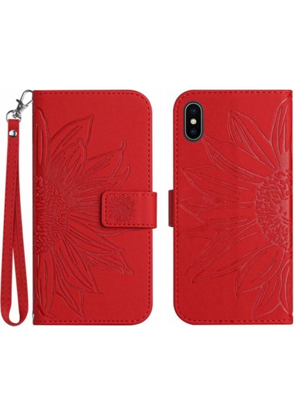 Iphone X/xs Kısa Kayış Kart Yuvaları Tutucu Flip Cüzdan Telefon (Yurt Dışından)