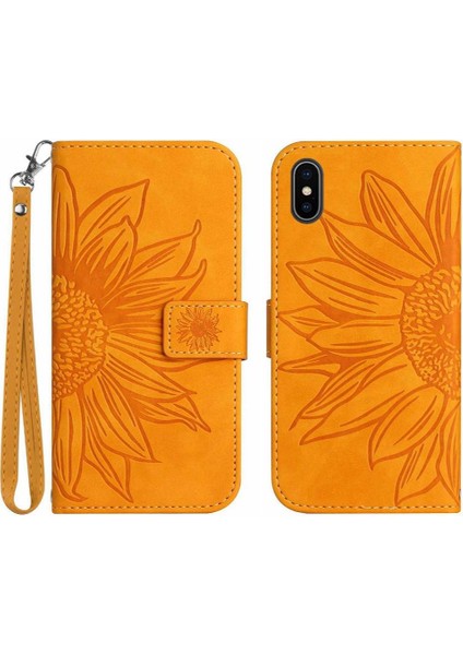 Iphone X/xs Kısa Kayış Kart Yuvaları Tutucu Flip Cüzdan Telefon (Yurt Dışından)