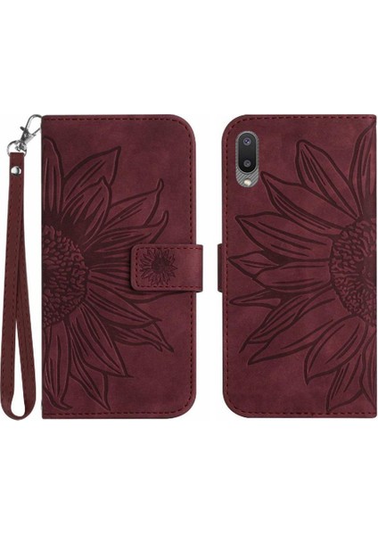 Samsung Galaxy A02 Flip Cüzdan Telefon Kılıfı Için Kart Yuvaları Tutucu ile (Yurt Dışından)